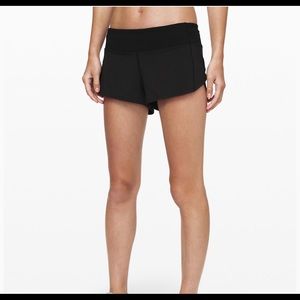 Black Lululemon Speed up Shorts Size 2